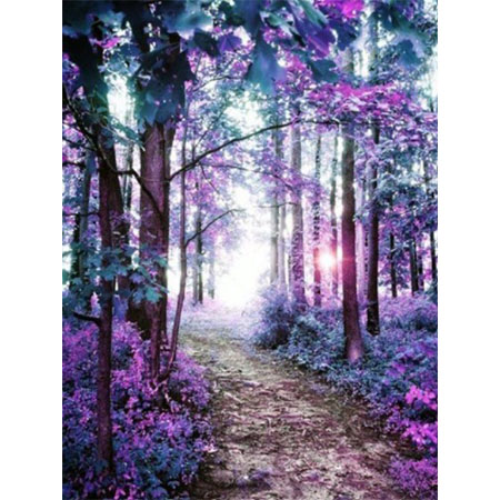 Diamanttavla Purple Forest 50x60
