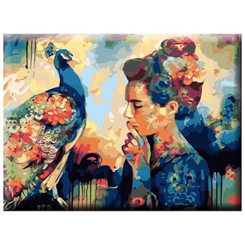 Paint By Numbers Beauty And Peacock 40x50