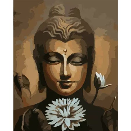 Paint By Numbers Buddha Lotus 40x50