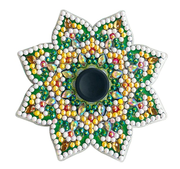 Diamond Painting Fidget Toy Green Star 8x8 cm - Leveranstid 1-3 Dagar