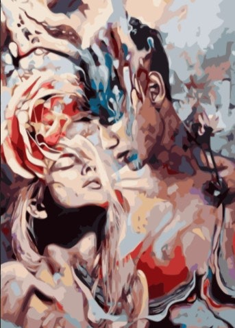 Paint By Numbers When A Man Loves A Woman 50x70- Leveranstid 1-3 Dagar