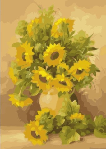 Paint By Numbers Sunflowers 50x70