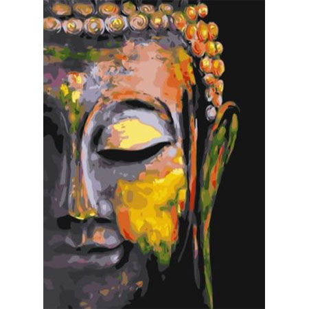 Paint By Numbers Buddha Silence 50x70- Leveranstid 1-3 Dagar