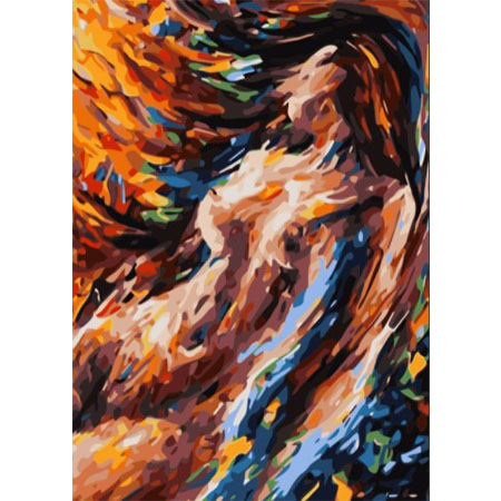 Paint By Numbers Color Sensual Woman 50x70- Leveranstid 1-3 Dagar