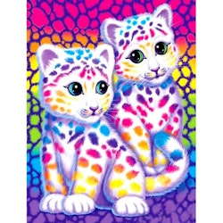 Diamanttavla Color Baby Leopard 30x40