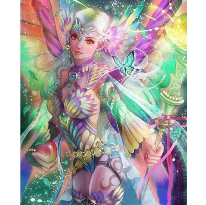 Diamanttavla Butterfly Fairy 50x70