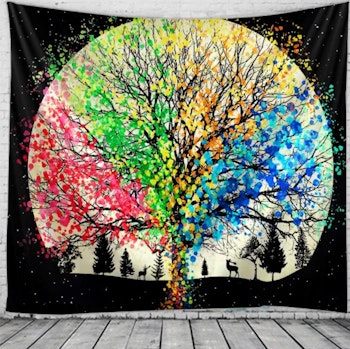 Gobeläng Tapestry Color Tree 150x150 cm - Leveranstid 1-3 Dagar