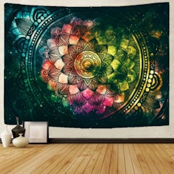 Gobeläng Tapestry Colorful Mandala 150x130 cm - Leveranstid 1-3 Dagar