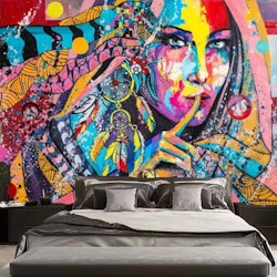 Gobeläng Tapestry Colorful Girl 200x150 Cm