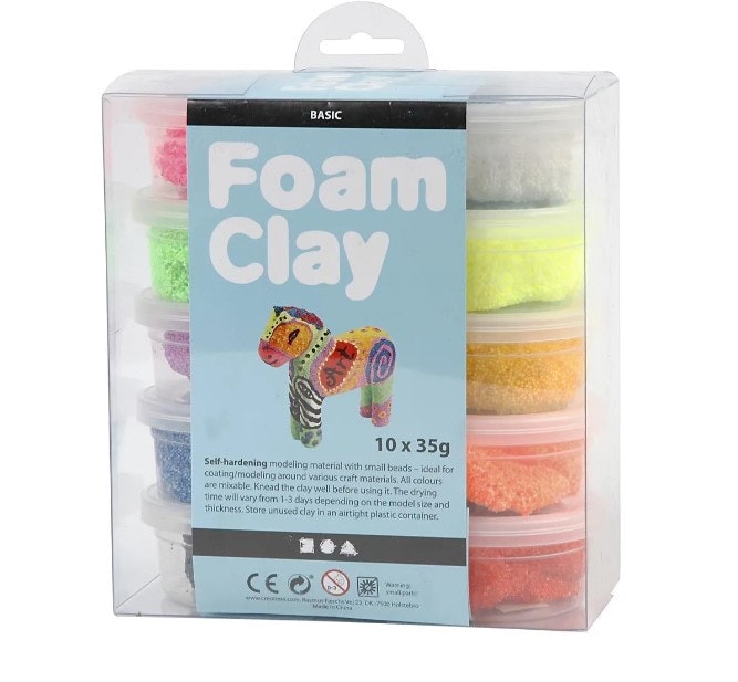 Foam Clay® Mixade Färger 10x35G - Leveranstid 1-3 Dagar