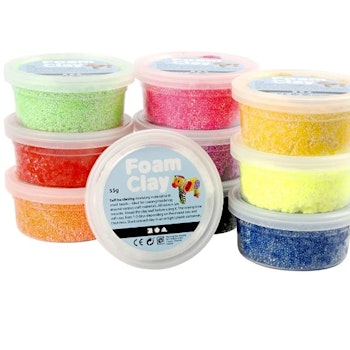 Foam Clay® Mixade Färger 10x35G - Leveranstid 1-3 Dagar