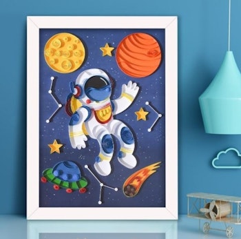 Quilling Spaceman A4