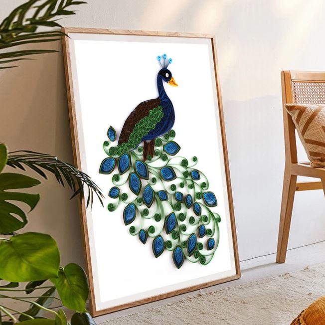 Quilling Peacock A4