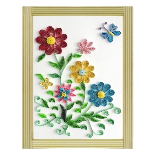 Quilling Sommarblommor A4