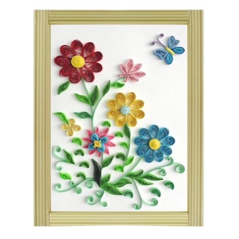 Quilling Sommarblommor A4