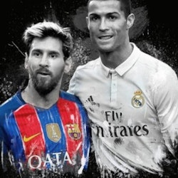 Diamanttavla Ronaldo And Messi 50x70 - Leveranstid 1-3 Dagar