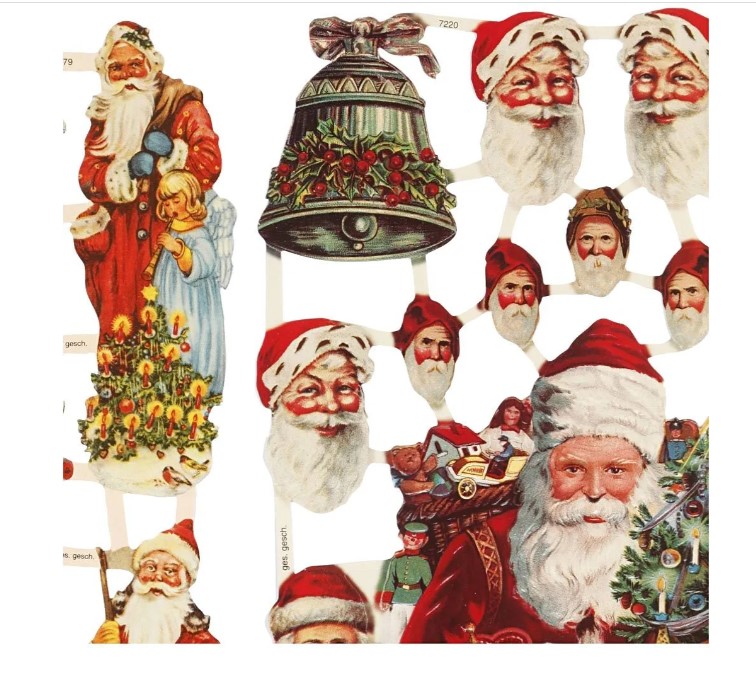 Bokmärken, Jultomte med julklappar, 16,5x23,5 cm, 2 ark/ 1 förp. - Leveranstid 1-3 Dagar
