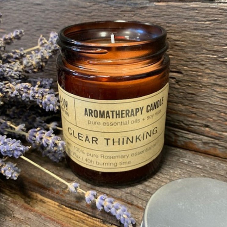 Aromatherapy Soy Candle Rosmarin 200g - Clear Thinking