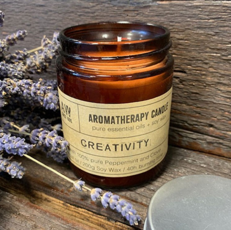 Aromatherapy Soy Candle Pepparmint Och Kryddnejlika 200g - Creativity