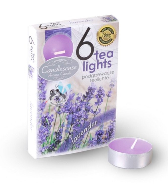 Doftljus 6-Pack Lavendel - Leveranstid 1-3 Dagar