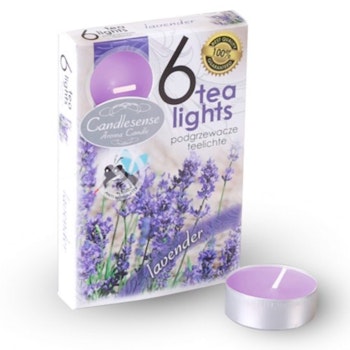 Doftljus 6-Pack Lavendel - Leveranstid 1-3 Dagar
