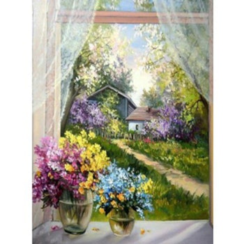 Diamanttavla Country Window 40x50