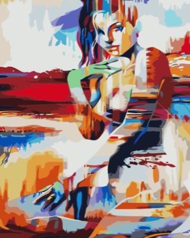 Paint By Numbers Color Sensuell Woman 40x50