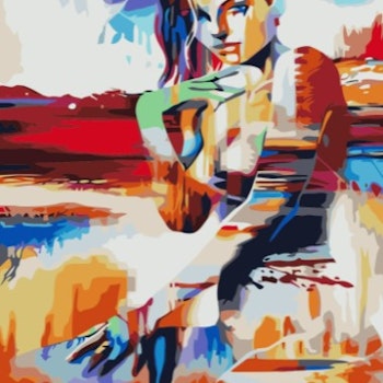 Paint By Numbers Color Sensuell Woman 40x50 - Leveranstid 1-3 Dagar