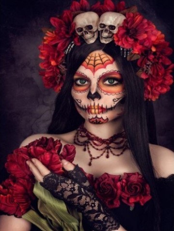 Diamanttavla Mexican Skull Beauty 50x70 - Leveranstid 1-3 Dagar