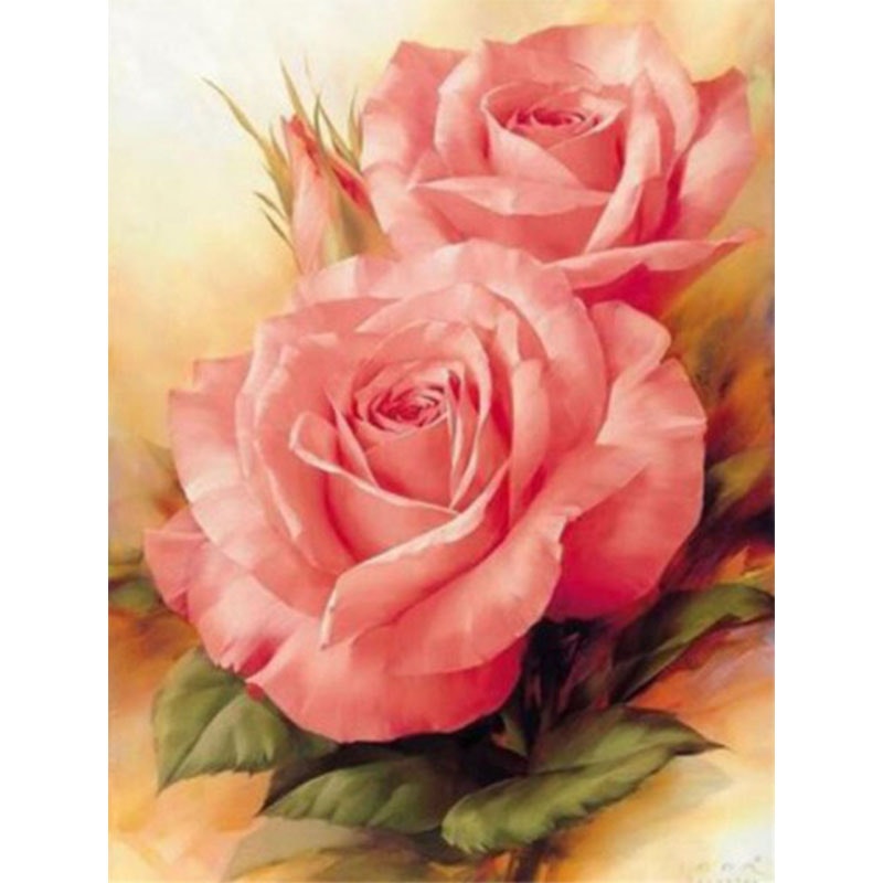 Diamanttavla (R) Antique Roses 30x40