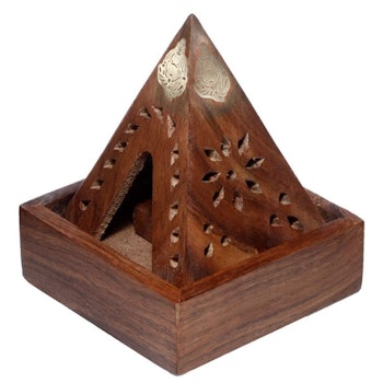 Rökelsehållare Sheesham Pyramid För Rökelsekoner Buddha