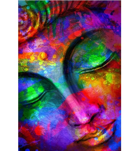 Diamanttavla Buddha Color Art 40x50
