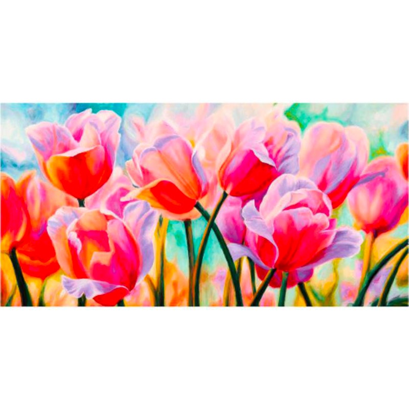 Diamanttavla Tulip Flowers 40x50