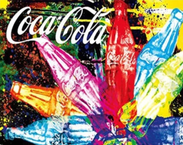Diamanttavla CocaCola Love 40x50