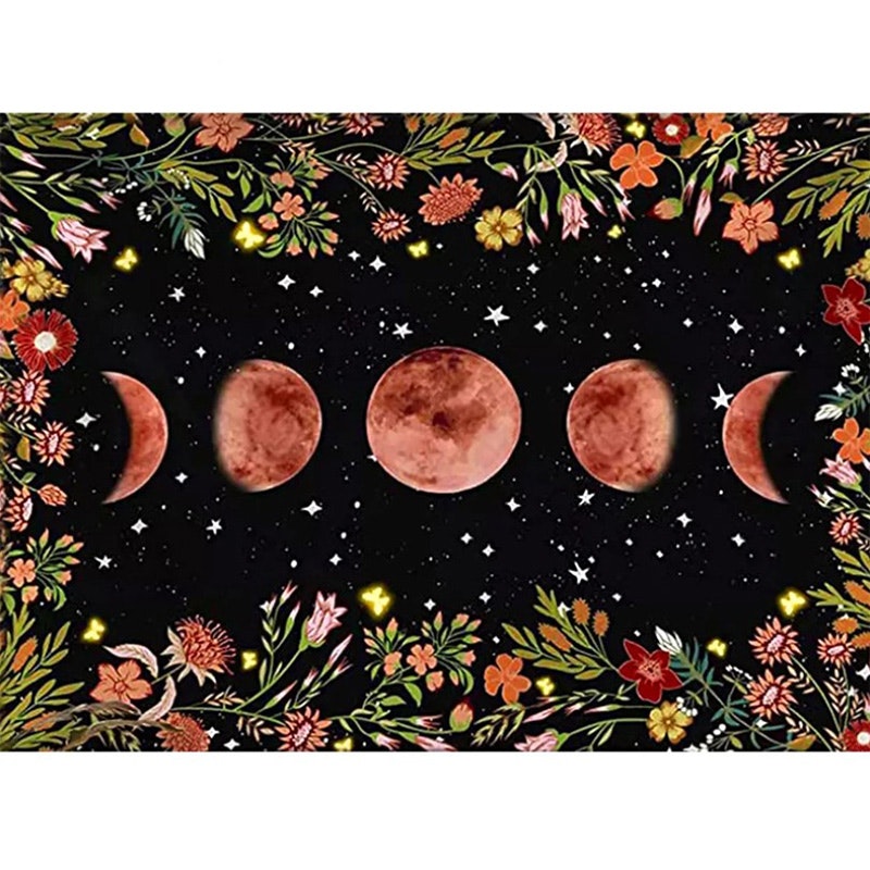 Diamanttavla Moon Phrases 40x50