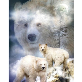 Diamanttavla Polar Bears 40x50