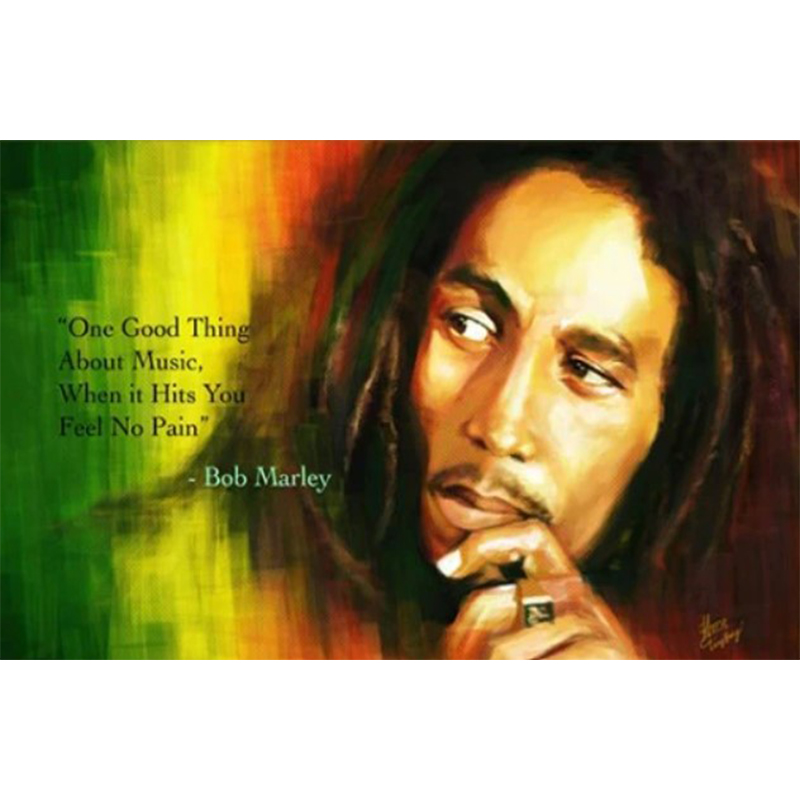 Diamanttavla Bob Marley Citat 50x70