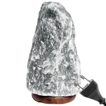 Grå Himalaya Saltkristallampa 1,5-2 Kg