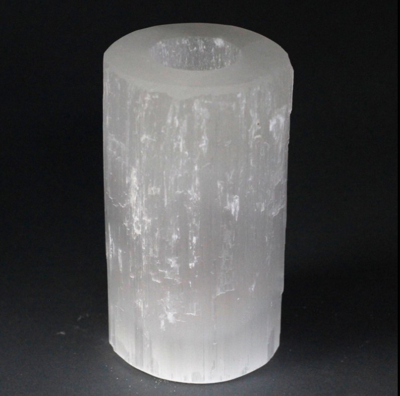 Selenit Ljushållare Cylinder 15x8 cm