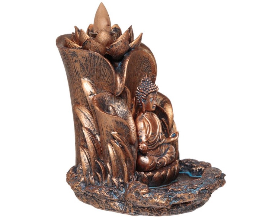 Thai Buddha Lotus Backflow Incense Burner