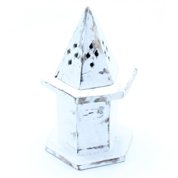 Rökelsehållare White Washed Kone Pyramid