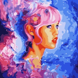 Paint By Number Girl Colors 40x50
