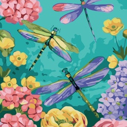 Paint By Number Dragonflies 40x50
