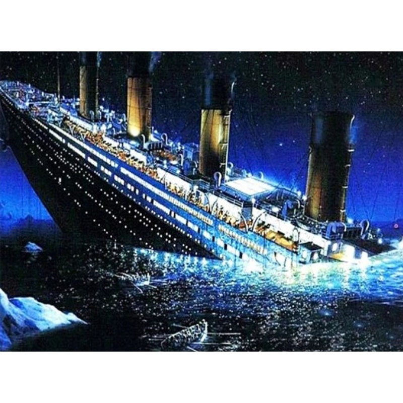 Diamanttavla Titanic 40x50