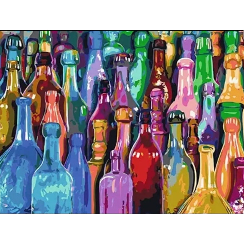 Paint By Numbers Bottles 40x50