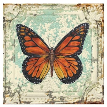 Diamanttavla (R) Vintage Butterfly 40x40 -