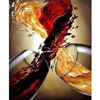 Paint By Numbers Wine Heart 40x50