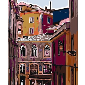 Paint By Numbers Houses 40x50