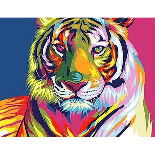 Paint By Numbers Color Tiger 40x50