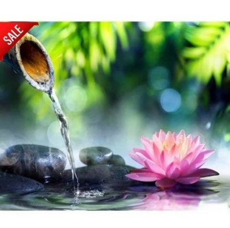 Diamanttavla (R) Lotus Holy Water 40x50